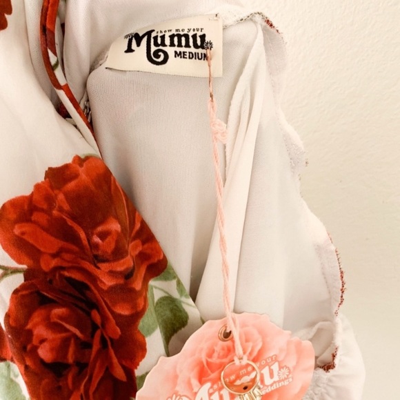 NWT! SMYM Faye Floral Rose Flutter Sleeve Boho Maxi - Picture 6 of 7